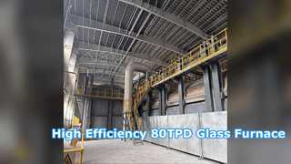 Rozwiązanie systemu przemysłowego pieca do topienia szkła 80TPD