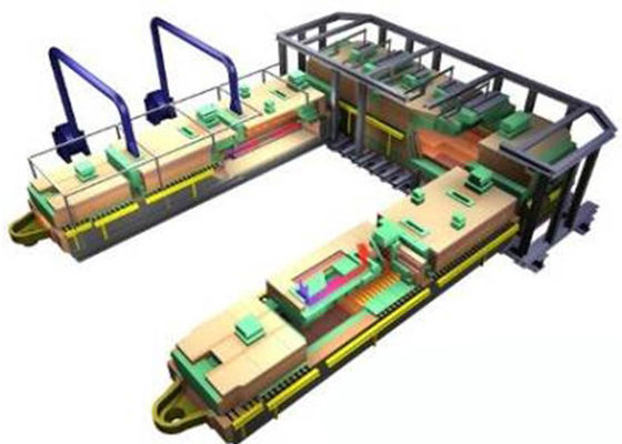 50 Tpd Piece do topienia szkła Piece do spalania końcowego z zaawansowaną konstrukcją oszczędności energii