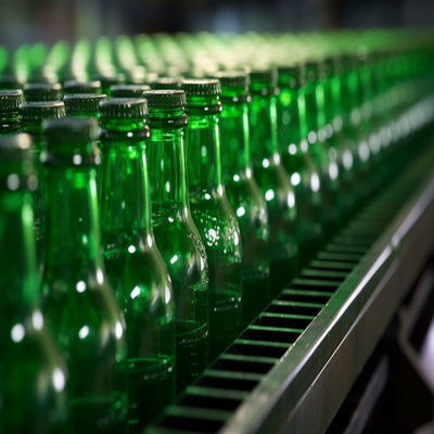 kupować Linia produkcyjna butelki szklanej o pojemności 350 ml z systemem sterowania PLC i dostępną usługą zagraniczną produkcja online