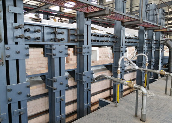 kupować Piec krzyżowy do topienia szkła ISO14001 300 TPD online manufacture